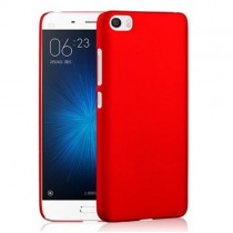 Xiaomi Mi5 5.15 pulgadas cubierta trasera del caso Rojo