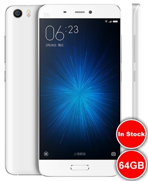 Xiaomi Mi5 4G LTE Smartphone Snapdragon 820 3GB 64GB 5.15 Inch 16MP Camera White
