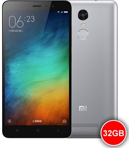 Xiaomi Redmi Note 3 4G LTE 3GB 32GB Helio X10 Octa Core Smartphone 5.5 Inch 13MP Camera Grey